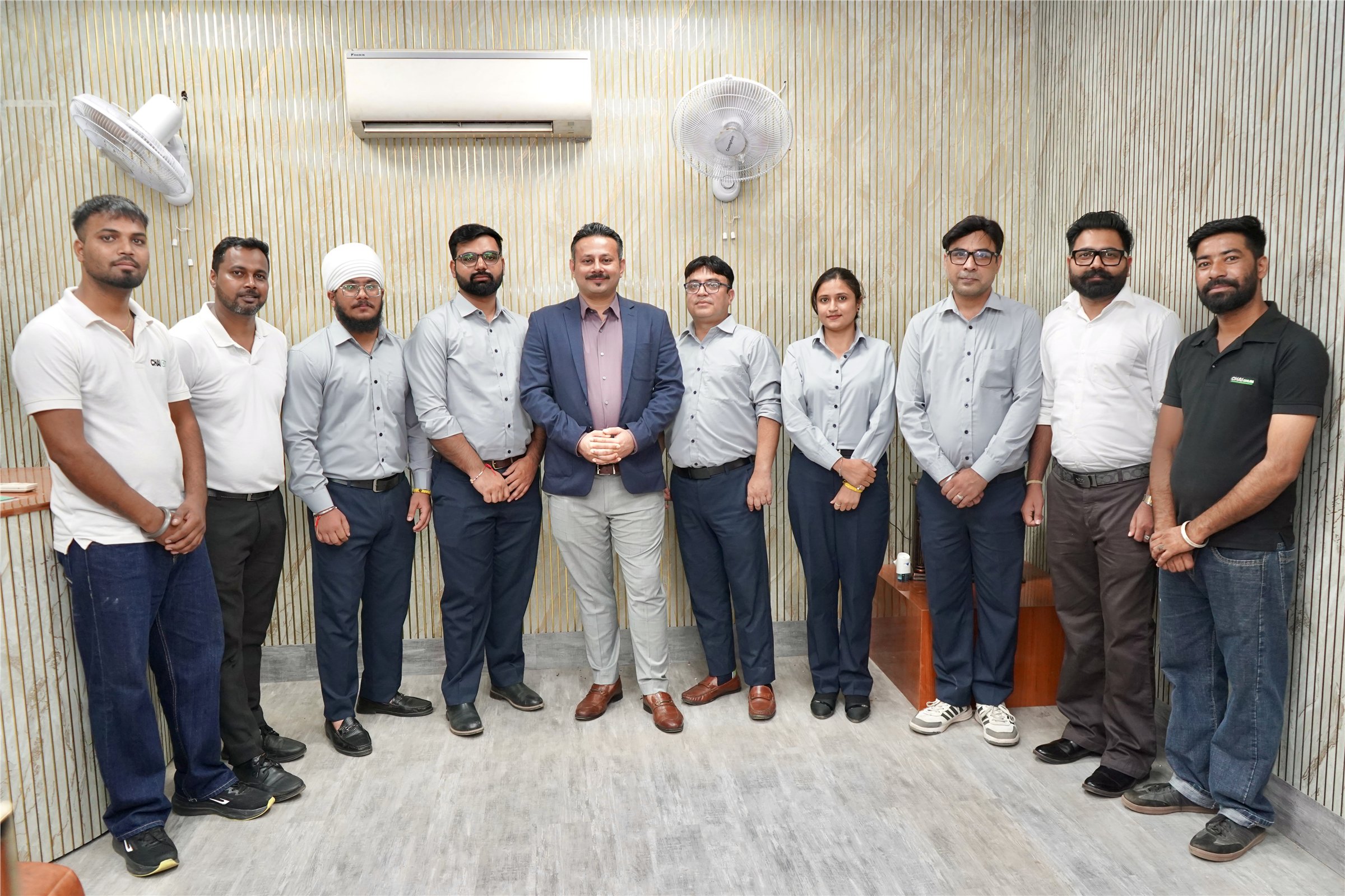 The Chai Churi team together at the company office